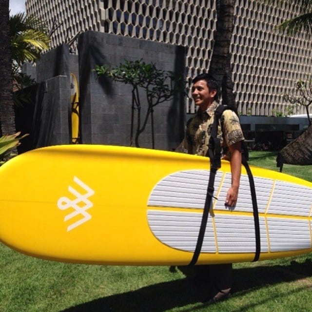 #AlaMoanaBeachPark, right across from #WardVillage, is our favorite standup paddleboarding spot. Here’s a shot of our @kupuhawaii intern trying out our new board! #SUP #WardVillage #Honolulu #Hawaii #HeadedToTheBeach #hifitness #onlyinhawaii