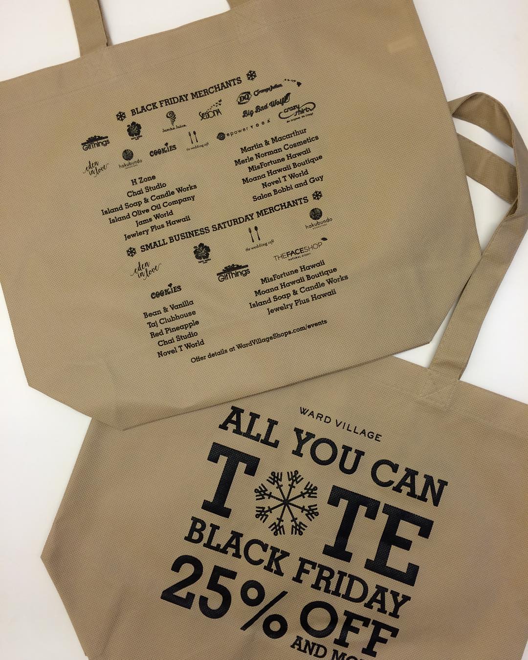 GIVEAWAY: We’re giving away 3 of our exclusive Black Friday totes! Entering is easy like this photo & tag your friends! These totes are they key to great offers on #BlackFriday & #SmallBusinessSaturday! #WeAreWard #WardVillage